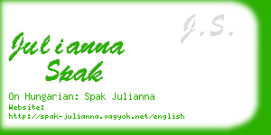 julianna spak business card